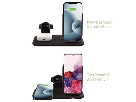 Mophie-Universal Wireless Charging Stand+Black-AU (2in1 BYO)