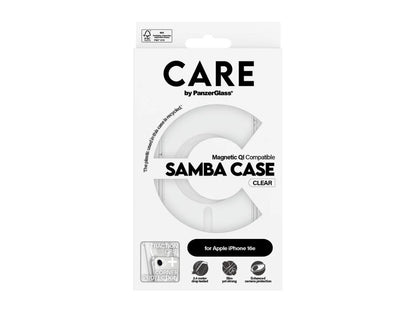 CARE by Panzer Samba Case (MS) - iPhone 17e/16e/14 - Clear