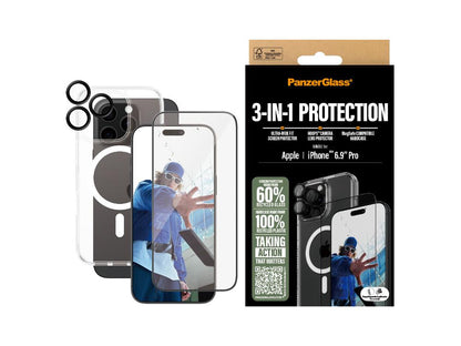 PanzerGlass 3-in-1 Bundle -iPhone 16 Pro Max